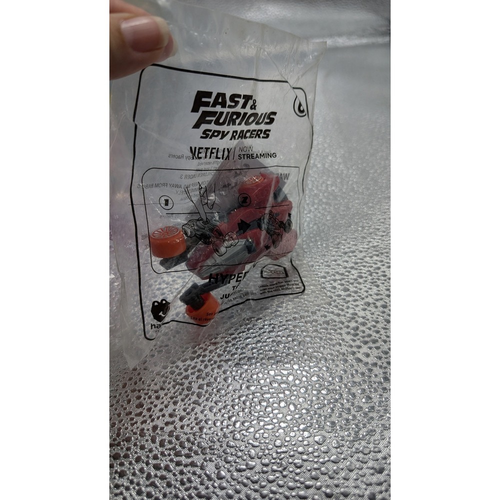 Fast & Furious Spy Racers Hyperfin McDonalds Happy Meal Toy New Sealed Red Car
